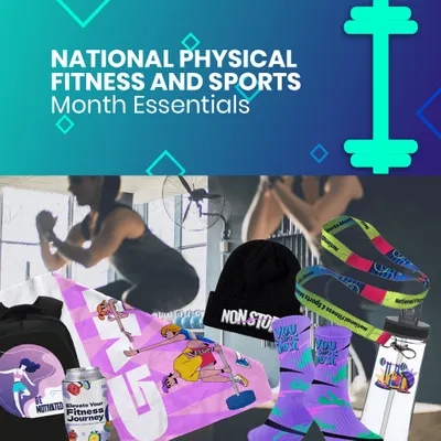 National Physical Fitness and Sports Month Essentials - Custom Ribbons Now