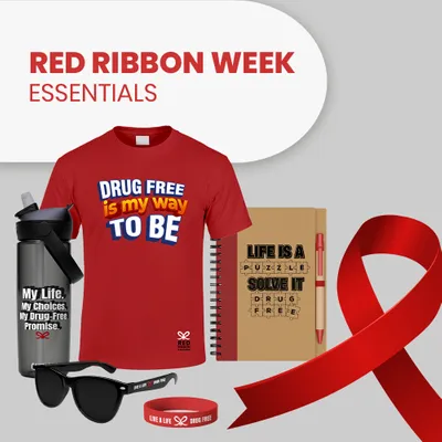 Red Ribbon Week Essentials - Custom Ribbons Now