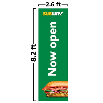 2.6 ft x 8.2 ft - Custom Ribbons Now