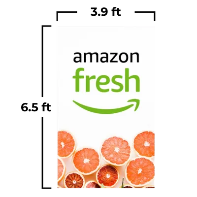 3.9 x 6.5 ft - Custom Ribbons Now