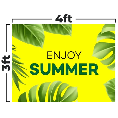 4 x 3 ft - Custom Ribbons Now