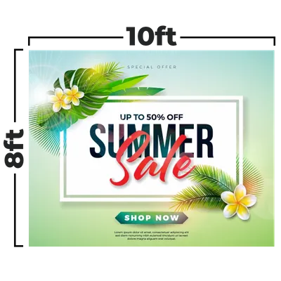 10 x 8 ft - Custom Ribbons Now