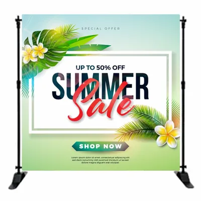 Top & Bottom Pole Pocket - Custom Ribbons Now