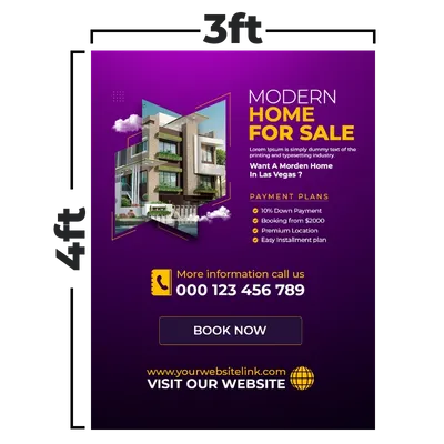 3 x 4 ft - Custom Ribbons Now