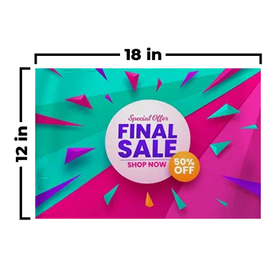 18 x 12 in - Custom Ribbons Now