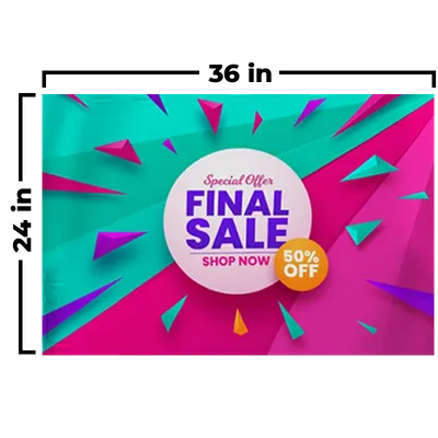 36 x 24 in - Custom Ribbons Now