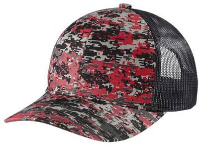 Flame Red Digi/ Grey Steel Flame Red Digi/ Grey Steel - Custom Ribbons Now
