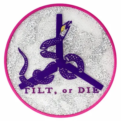 Silver Glitter PVC - Custom Ribbons Now