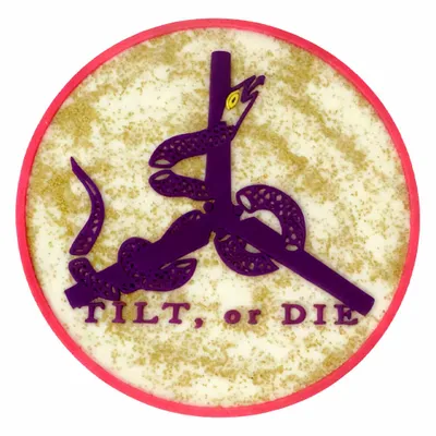 Gold Glitter PVC - Custom Ribbons Now