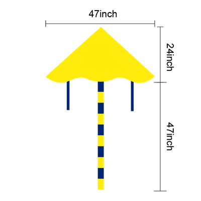 24in L x 47in W (47in Tail Length)