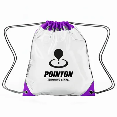 Clear - Purple - Custom Ribbons Now