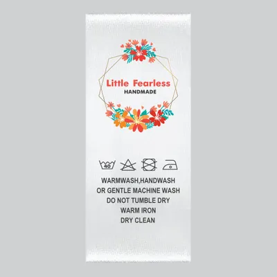 Satin Woven Label - Custom Ribbons Now