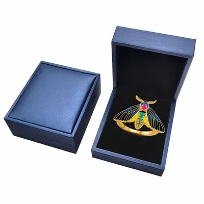 Blue PU Box - Custom Ribbons Now