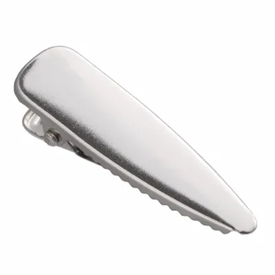 Short Flat Teardrop Clip - Custom Ribbons Now
