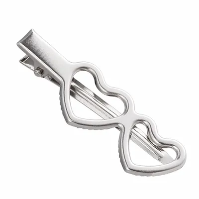 Double Heart Open Clip - Custom Ribbons Now