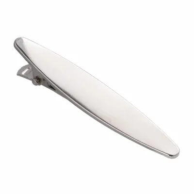 Solid Oval Alligator Clip - Custom Ribbons Now