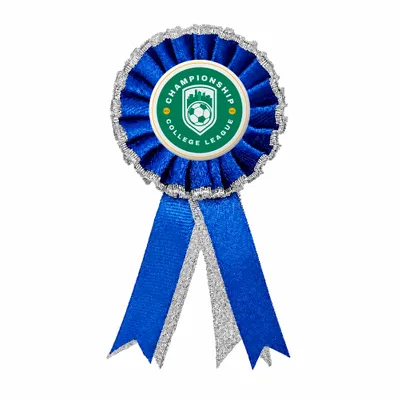 Royal Blue with silver edge - Custom Ribbons Now
