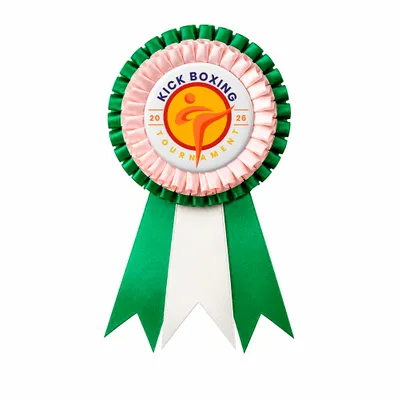 Green/Light Pink - Custom Ribbons Now