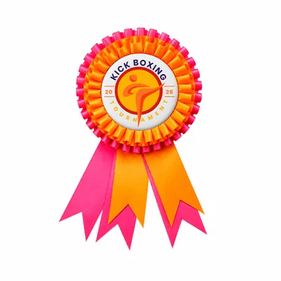 Orange/Hot Pink - Custom Ribbons Now