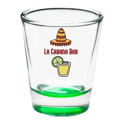 Clear Glass Shot Glass - Custom Ribbons Now