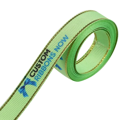 Metallic Edge Grosgrain Ribbon - Custom Ribbons Now
