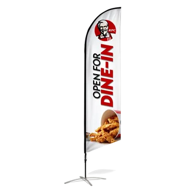 Feather Flag - Custom Ribbons Now