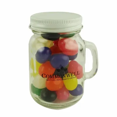 Glass Mini Mason Jars - Jelly Beans - Custom Ribbons Now