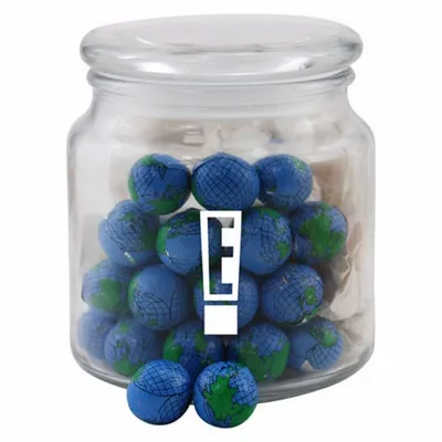 Jar with Chocolate Globes - SG400 - Custom Ribbons Now