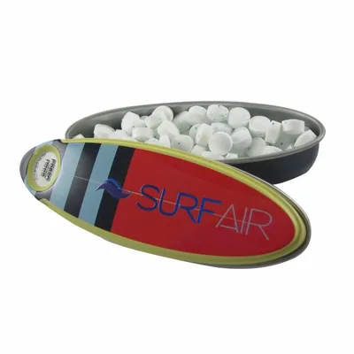 Stripe Surfboard Mint Tin - Custom Ribbons Now