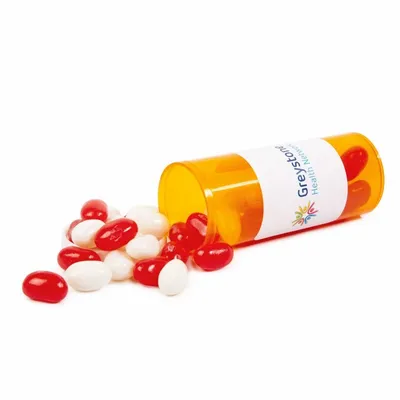 Small Promo Pill Bottles-Jelly Belly® - Custom Ribbons Now