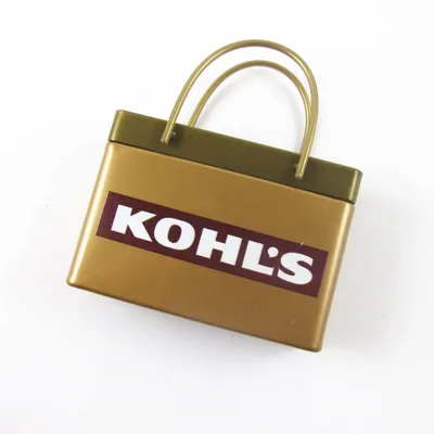 Gold Shopping Bag Tin - Custom Ribbons Now
