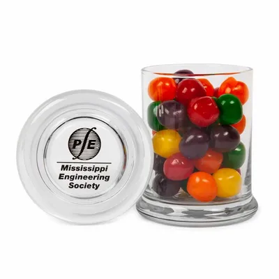 Glass Gourmet Jar - Sour Balls - Custom Ribbons Now