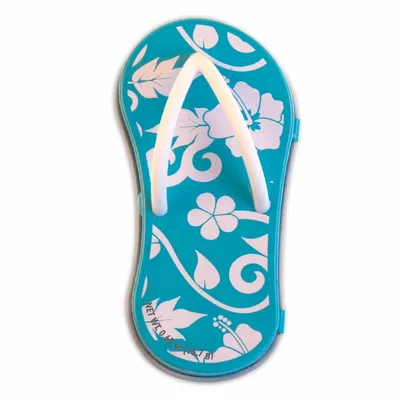 Hibiscus Blue Flip Flop Mint Tin - Custom Ribbons Now
