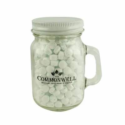 Glass Mini Mason Jars - MicroMints® - Custom Ribbons Now