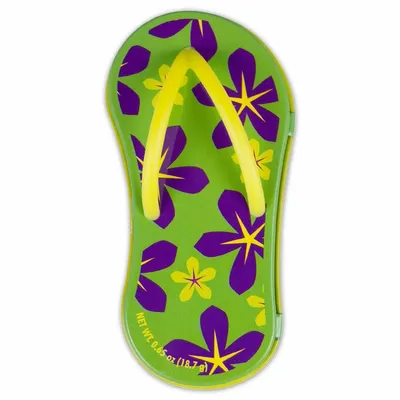 Floral Green Flip Flop Mint Tin - Custom Ribbons Now