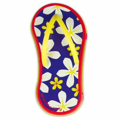 Floral Blue Flip Flop Mint Tin - Custom Ribbons Now