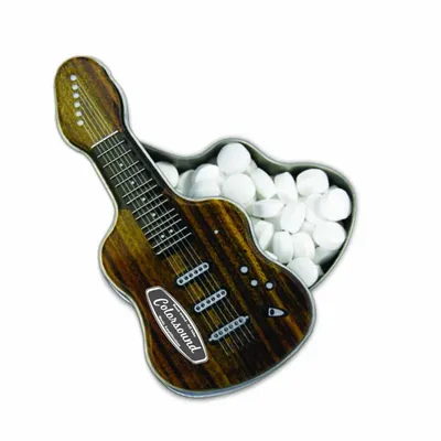 Electric Guitar-Shaped Mint Tin - Custom Ribbons Now