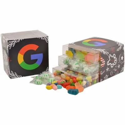 3 Way Candy Stack Acetate Tower - TRB827 - Custom Ribbons Now