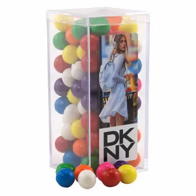 Acrylic Box with Gumballs - Medium - Custom Ribbons Now
