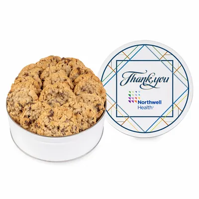 Fresh Beginnings Oatmeal Raisin Cookie Tin - Custom Ribbons Now