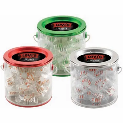 Tin Pail with Starlight Mints - Custom Ribbons Now