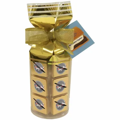 Thirty Six Piece Chocolate Foiled Square Gift Bag - Custom Ribbons Now
