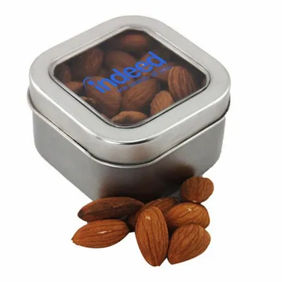 Window Tin with Almonds - SBF2500 - Custom Ribbons Now