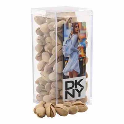 Acrylic Box with Pistachios - Medium - Custom Ribbons Now