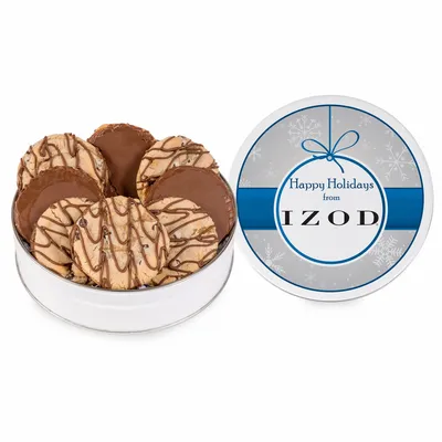 Fresh Beginnings Dreamy Drizzle Chocolate Chip Cookie Tin (Small) - Custom Ribbons Now