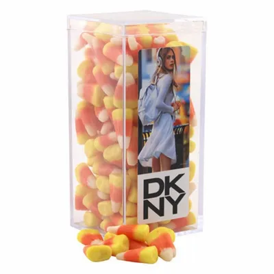 Acrylic Box with Candy Corn - Medium - Custom Ribbons Now