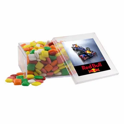 Acrylic Box with Mini Chicklets - Large - Custom Ribbons Now