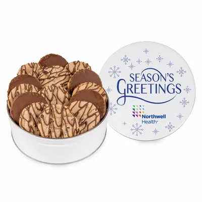 Fresh Beginnings Dreamy Drizzle Chocolate Chip Cookie Tin - Custom Ribbons Now