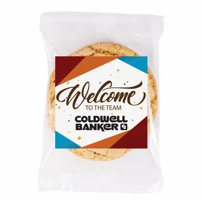 Fresh Beginnings Individually Wrapped Macadamia Nut Cookie - Custom Ribbons Now