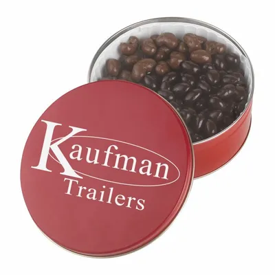 Collector Tins - Dark Choc Almonds & Milk Choc Cashews - Custom Ribbons Now